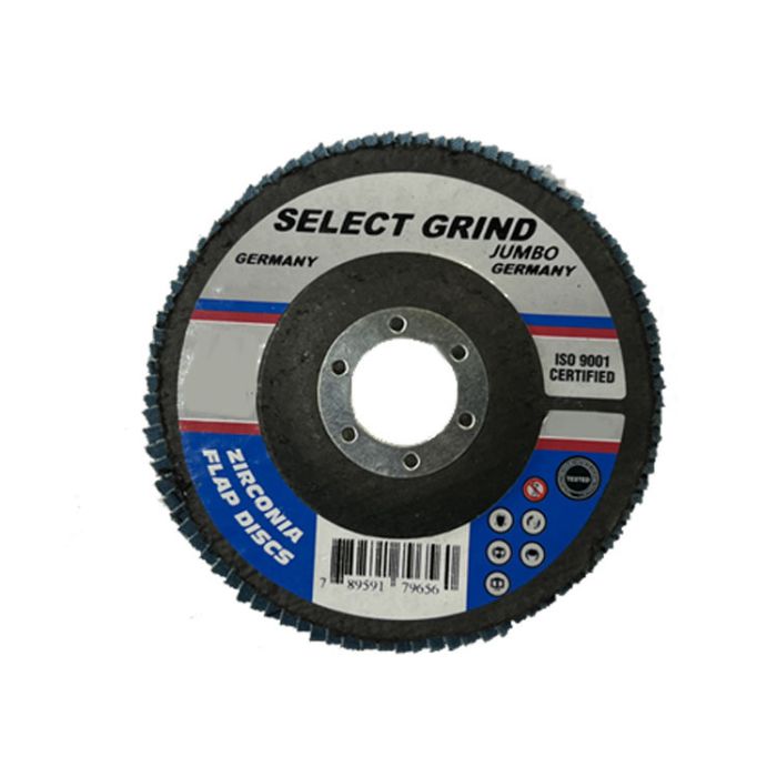 60 GRIT ZIRCONIA FLAP DISC, 4-½” X ⅝” X ⅞”, RPM:13,300