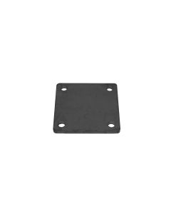 4" X 4" BASE PLATE THICKNESS: 3/16" HOLES: 4 (3/8")