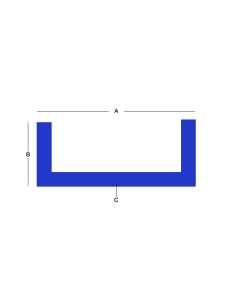 6061 Standard Aluminum Channel - 3" X 3"