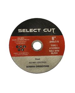 6” X .040 X ⅞” CUT-OFF WHEEL, RPM: 10,200