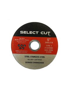 5” X .040 X ⅞” CUT-OFF WHEEL, RPM:12,200