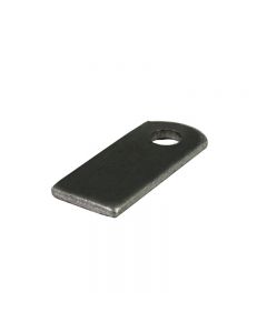 1”X1-½” SMALL WELDING TAB, THICKNESS:1/8", HOLE SIZE: 3/8"