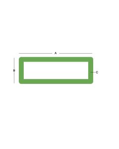 Stainless Steel Rectangular Tube 304 - 2" X 1"