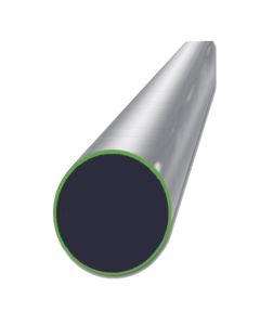 Stainless Steel Round Tube 304Grit 180 - 1-1/2" X 0.12